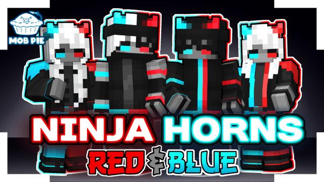 Thumbnail of the Minecraft Bedrock Marketplace product Ninja Horns: Red & Blue created by Mob Pie.