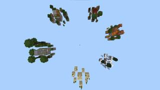 Screenshot of the Minecraft Bedrock Marketplace product One Block Lucky Blocks created by Mob Pie.