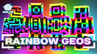 Thumbnail of the Minecraft Bedrock Marketplace product Rainbow Geos created by Mob Pie.