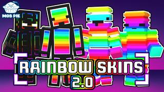 Thumbnail of the Minecraft Bedrock Marketplace product Rainbow Skins created by Mob Pie.