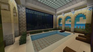 Screenshot of the Minecraft Bedrock Marketplace product Base souterraine secrète created by Mob Pie.