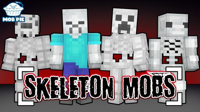 Thumbnail of the Minecraft Bedrock Marketplace product Skeleton Mobs created by Mob Pie.