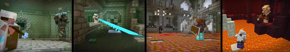 Panorama of the Minecraft Bedrock Marketplace product Tiny Dungeon created by Mob Pie.