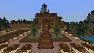 Screenshot of the Minecraft Bedrock Marketplace product Tropical Camping Resort created by Mob Pie.