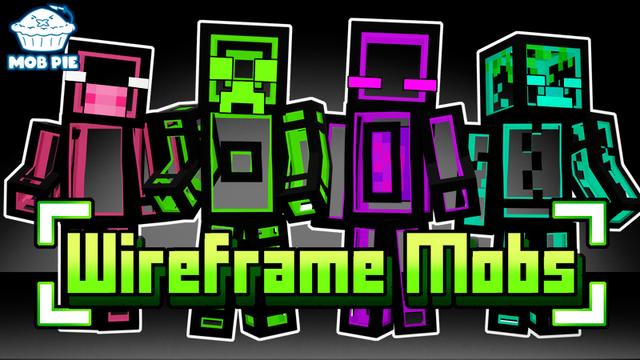 Thumbnail of the Minecraft Bedrock Marketplace product Wireframe Mobs created by Mob Pie.
