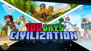 Thumbnail of the Minecraft Bedrock Marketplace product civilisation 100 jours created by MobBlocks.