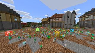 Screenshot of the Minecraft Bedrock Marketplace product Advanced Lucky Block created by MobBlocks.