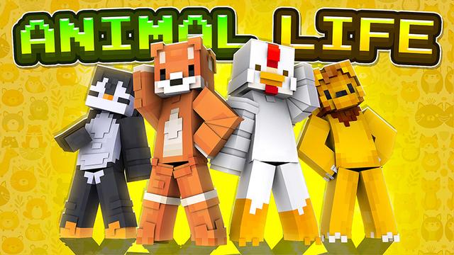 Thumbnail of the Minecraft Bedrock Marketplace product Animal Life created by MobBlocks.