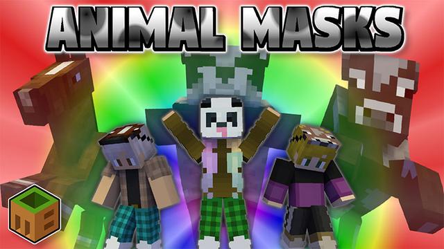 Thumbnail of the Minecraft Bedrock Marketplace product Animal Masks created by MobBlocks.