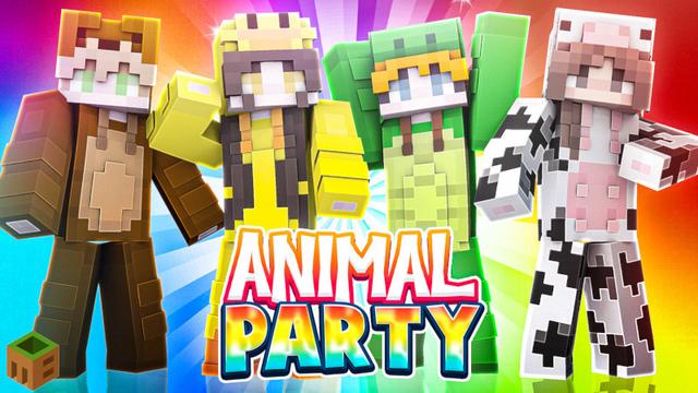 Thumbnail of the Minecraft Bedrock Marketplace product Animal Party created by MobBlocks.
