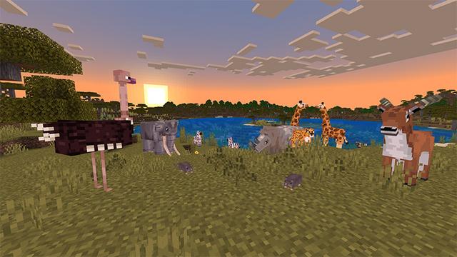 Screenshot of the Minecraft Bedrock Marketplace product ANIMALS PLUS created by MobBlocks.