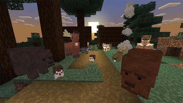 Screenshot of the Minecraft Bedrock Marketplace product ANIMALS PLUS created by MobBlocks.