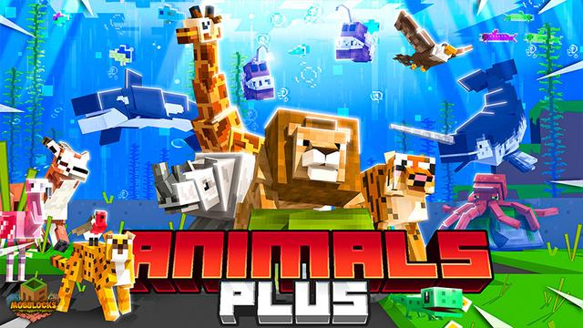 Thumbnail of the Minecraft Bedrock Marketplace product ANIMALS PLUS created by MobBlocks.