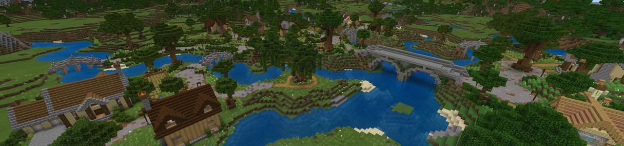 Panorama of the Minecraft Bedrock Marketplace product Bees Paradise created by MobBlocks.
