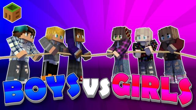 Thumbnail of the Minecraft Bedrock Marketplace product Boys vs Girls created by MobBlocks.