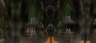 Panorama of the Minecraft Bedrock Marketplace product Cave Survival Spawn created by MobBlocks.