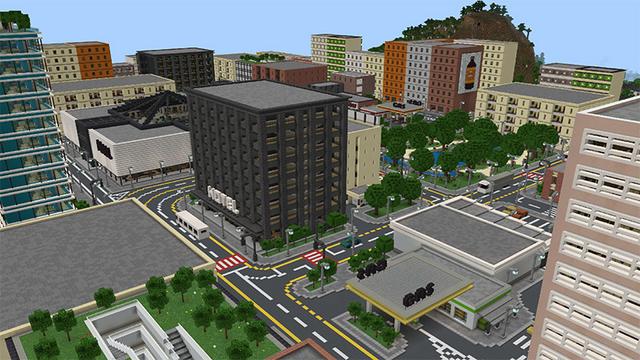 Screenshot of the Minecraft Bedrock Marketplace product City Spawn created by MobBlocks.
