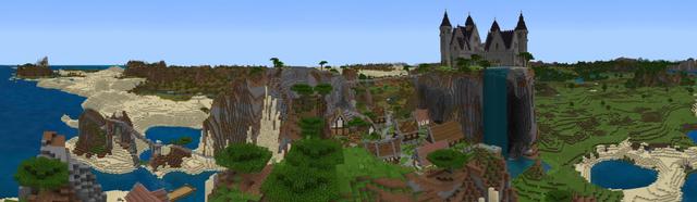 Panorama of the Minecraft Bedrock Marketplace product Creators Blessing created by MobBlocks.