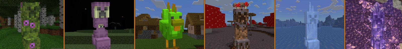 Panorama of the Minecraft Bedrock Marketplace product Creeper Legends created by MobBlocks.