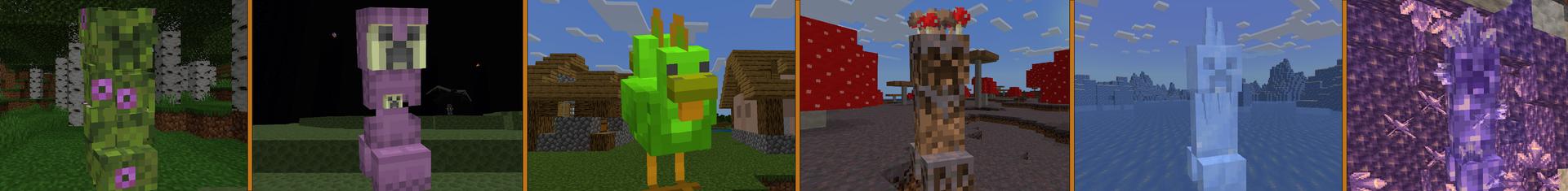 Panorama of the Minecraft Bedrock Marketplace product Creeper Legends created by MobBlocks.