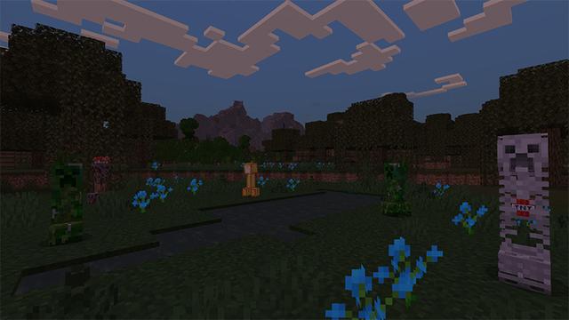 Screenshot of the Minecraft Bedrock Marketplace product Creeper Legends created by MobBlocks.