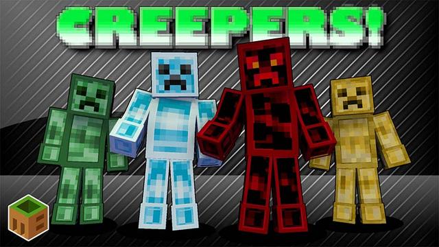 Thumbnail of the Minecraft Bedrock Marketplace product Creepers! created by MobBlocks.