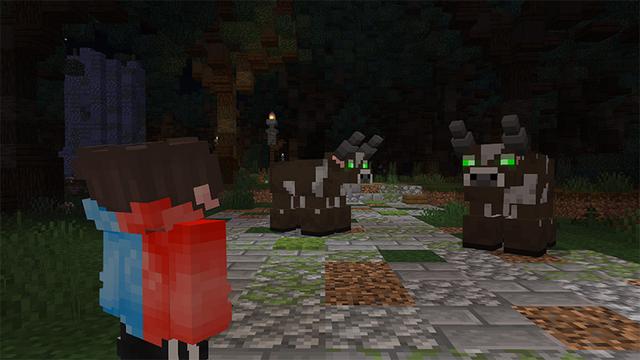 Screenshot of the Minecraft Bedrock Marketplace product Cursed Mobs created by MobBlocks.