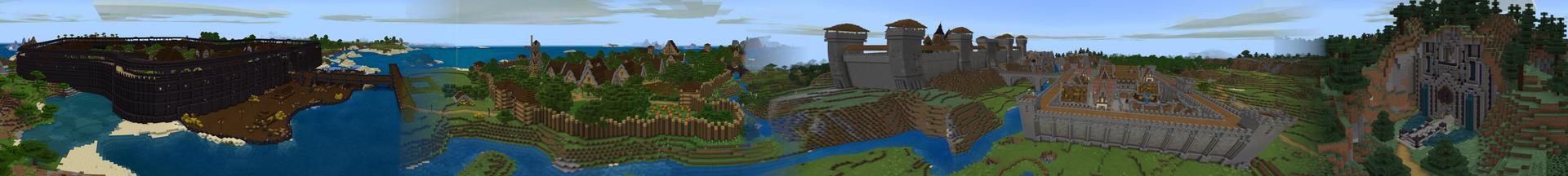 Panorama of the Minecraft Bedrock Marketplace product Cursed Moon created by MobBlocks.