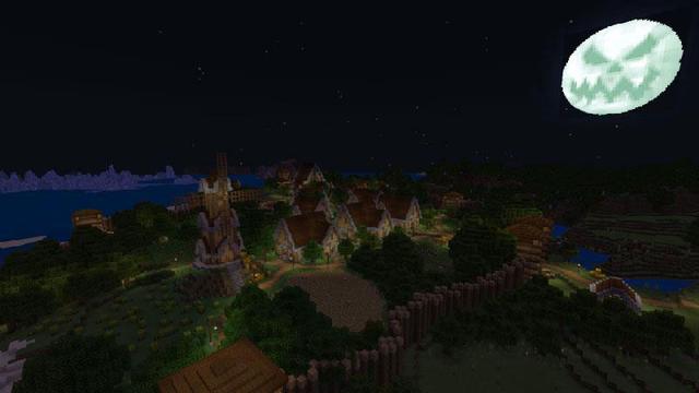 Screenshot of the Minecraft Bedrock Marketplace product Cursed Moon created by MobBlocks.