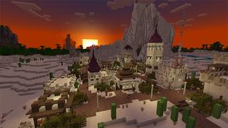 Screenshot of the Minecraft Bedrock Marketplace product Desert+ created by MobBlocks.