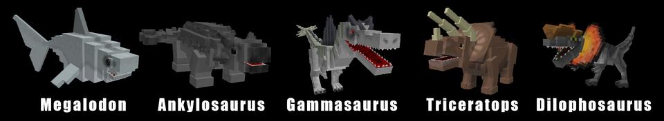 Panorama of the Minecraft Bedrock Marketplace product Dino Morph created by MobBlocks.