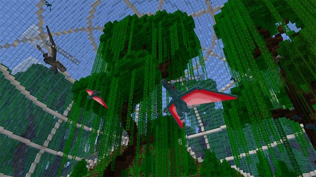 Screenshot of the Minecraft Bedrock Marketplace product Dino Morph created by MobBlocks.