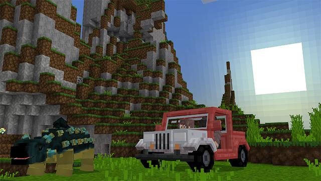 Screenshot of the Minecraft Bedrock Marketplace product Dino Morph created by MobBlocks.