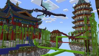 Screenshot of the Minecraft Bedrock Marketplace product Dragon Bed Wars created by MobBlocks.