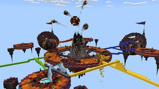 Screenshot of the Minecraft Bedrock Marketplace product Dragon Bed Wars created by MobBlocks.