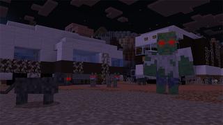 Screenshot of the Minecraft Bedrock Marketplace product Extreme Zombies created by MobBlocks.