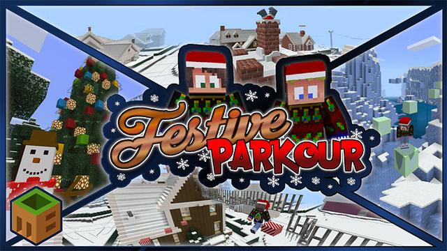 Thumbnail of the Minecraft Bedrock Marketplace product Festive Parkour created by MobBlocks.