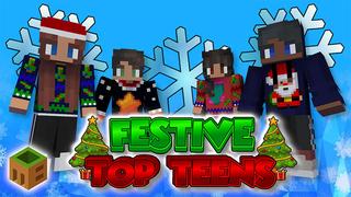 Thumbnail of the Minecraft Bedrock Marketplace product Festive Top Teens created by MobBlocks.