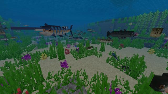 Screenshot of the Minecraft Bedrock Marketplace product Fishing Island created by MobBlocks.