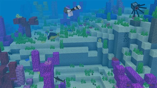 Screenshot of the Minecraft Bedrock Marketplace product Fishing + Add-on created by MobBlocks.