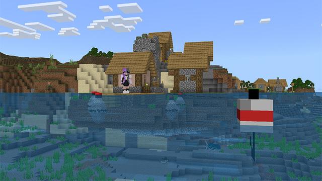 Screenshot of the Minecraft Bedrock Marketplace product Fishing + Add-on created by MobBlocks.