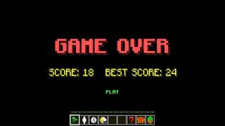 Screenshot of the Minecraft Bedrock Marketplace product Flappy Mob created by MobBlocks.