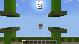 Screenshot of the Minecraft Bedrock Marketplace product Flappy Mob created by MobBlocks.