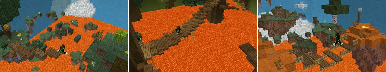 Panorama of the Minecraft Bedrock Marketplace product Floor is Lava created by MobBlocks.