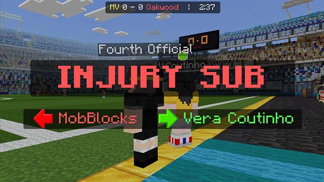 Screenshot of the Minecraft Bedrock Marketplace product FOOTBALL! created by MobBlocks.