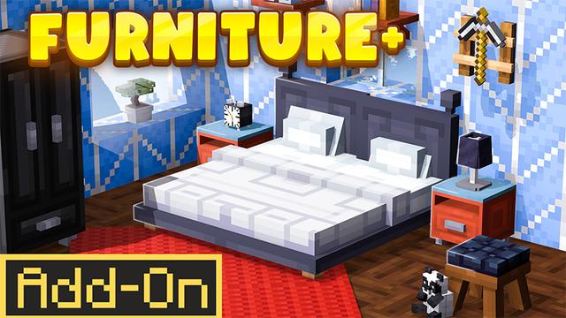 Thumbnail of the Minecraft Bedrock Marketplace product Möbel + Add-On created by MobBlocks.
