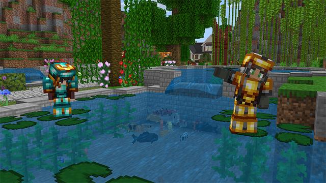 Screenshot of the Minecraft Bedrock Marketplace product FURNITURE SAKURA created by MobBlocks.