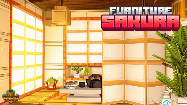 Thumbnail of the Minecraft Bedrock Marketplace product FURNITURE SAKURA created by MobBlocks.