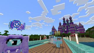 Screenshot of the Minecraft Bedrock Marketplace product Fuzzy Kingdom created by MobBlocks.