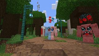 Screenshot of the Minecraft Bedrock Marketplace product Fuzzy Kingdom created by MobBlocks.